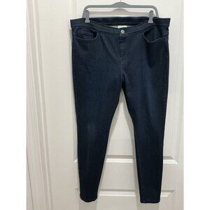J. Jill Leggings 16 Denim Dark Wash 5 Pockets Very Stretchy
